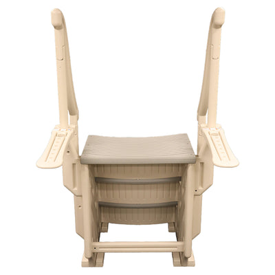 Confer Plastics Curved In-Pool 3 Step Ladder System for In Ground Pool(Open Box) - VMInnovations