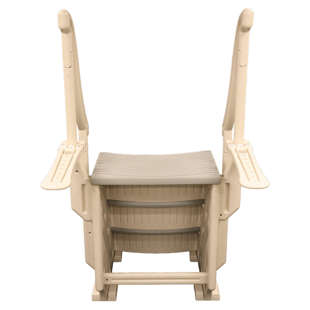 Confer Plastics Curved In-Pool 3 Step Ladder System for In Ground Pool(Open Box) - VMInnovations