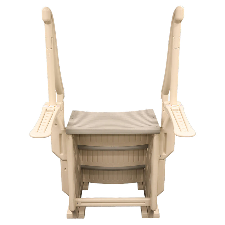 Confer Plastics Curved In-Pool 3 Step Ladder System for In Ground Pool(Open Box) - VMInnovations