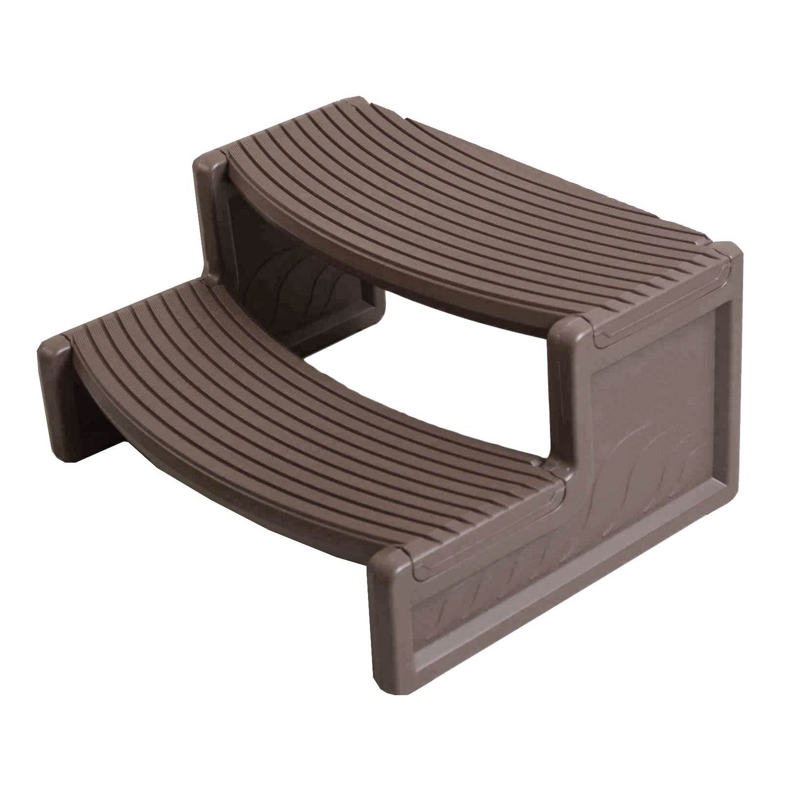Confer Plastic HS2-P Resin Multi Purpose Spa Hot Tub Steps, Portabello | Used - VMInnovations