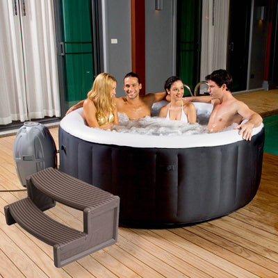 Confer Plastic HS2-P Resin Multi Purpose Spa Hot Tub Steps, Portabello | Used - VMInnovations