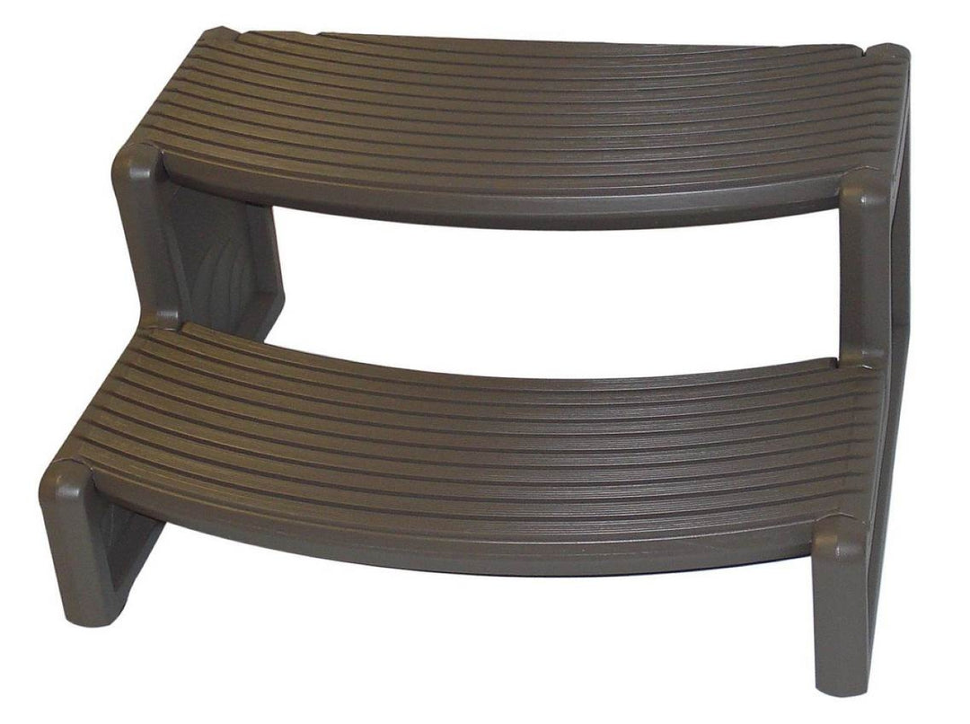 Confer Plastics Handi-Step Spa Hot Tub Stair Steps, Portobello (Open Box) - VMInnovations