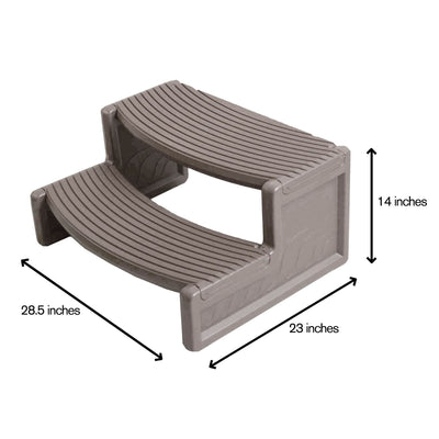 Confer Plastics HS2-X Resin Spa Hot Tub Handi-Step RV Steps | Taupe (Open Box)