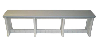 Leisure Accents 74" Long Outdoor Indoor Deck Patio Bench Gray/Beige (Open Box)