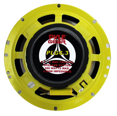 2) Pyle PLG6.3 6.5" 280W 3-Way + 2) PLG69.8 6x9" 500W 8-Way Car Audio Speakers