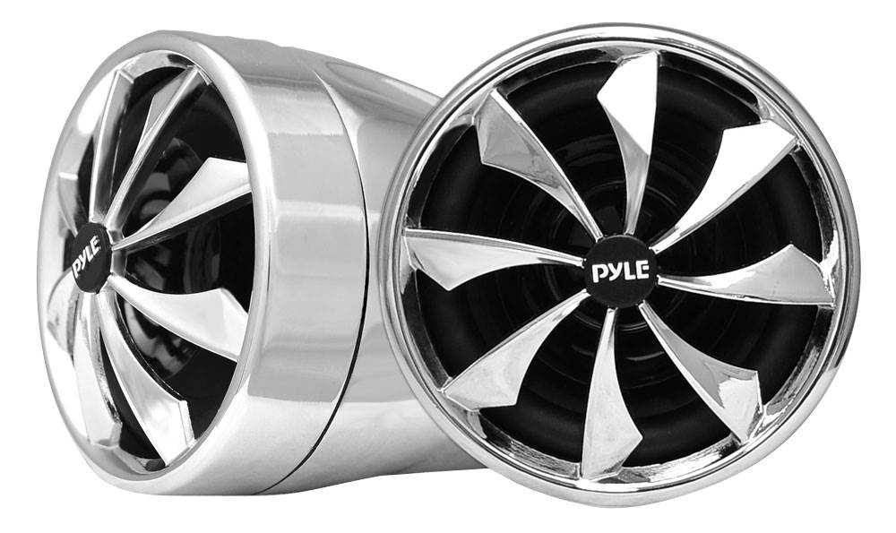 2) Pyle PLMCS94 3" 800W Weatherproof Dual Mount Speakers + 800W 4-Ch Marine Amp