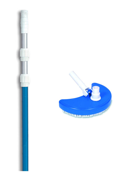 Hydrotools 8110 Weighted Swimming Pool Spa Vaccum Head w/ 7-21' Telescopic Pole