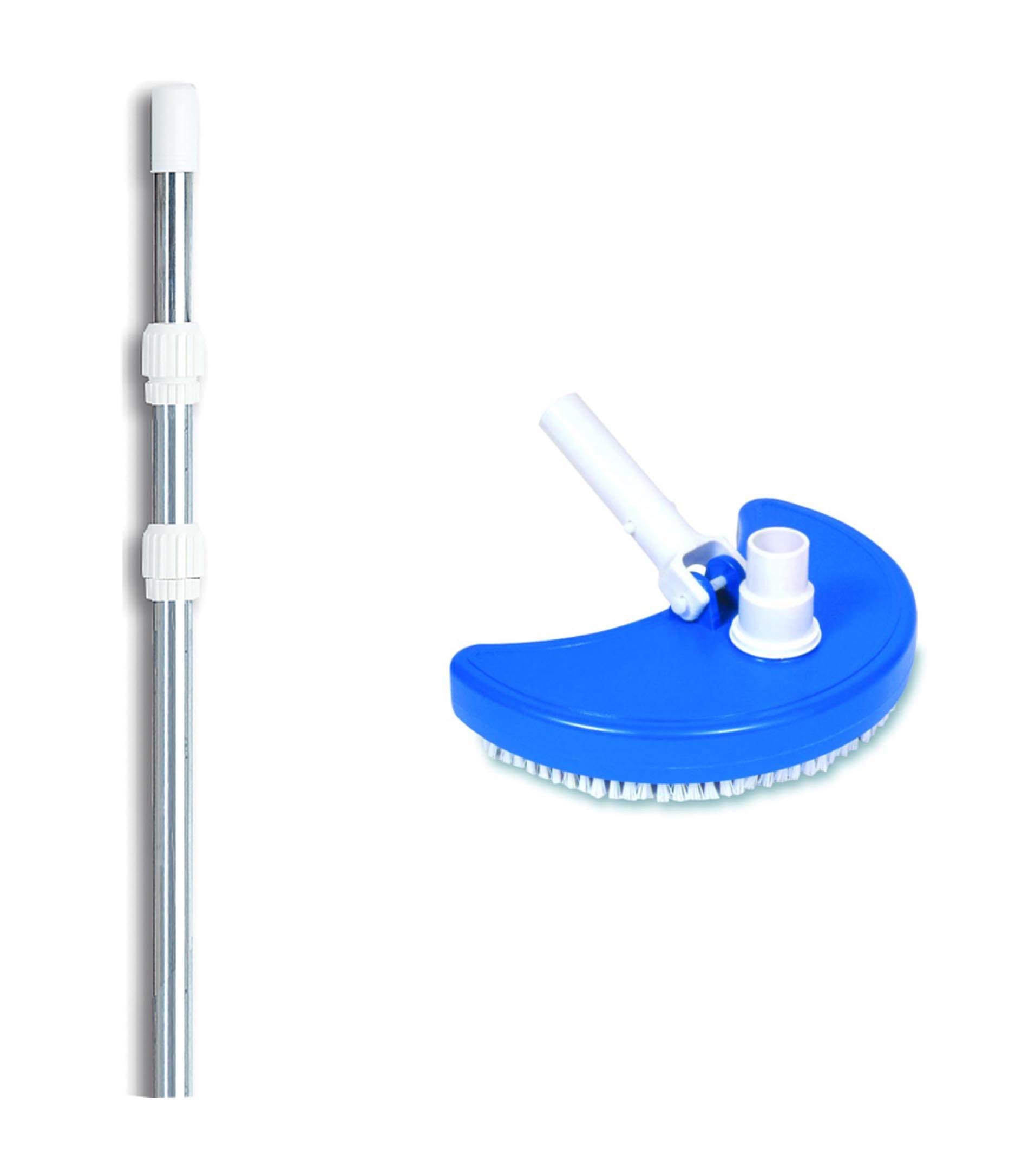 Hydrotools 8110 Weighted Swimming Pool Spa Vaccum Head w/ 4-12' Telescopic Pole