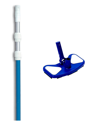 NEW Hydrotools 8130 Swimming Pool Weighted Vacuum Head w/ 7-21' Telescopic Pole
