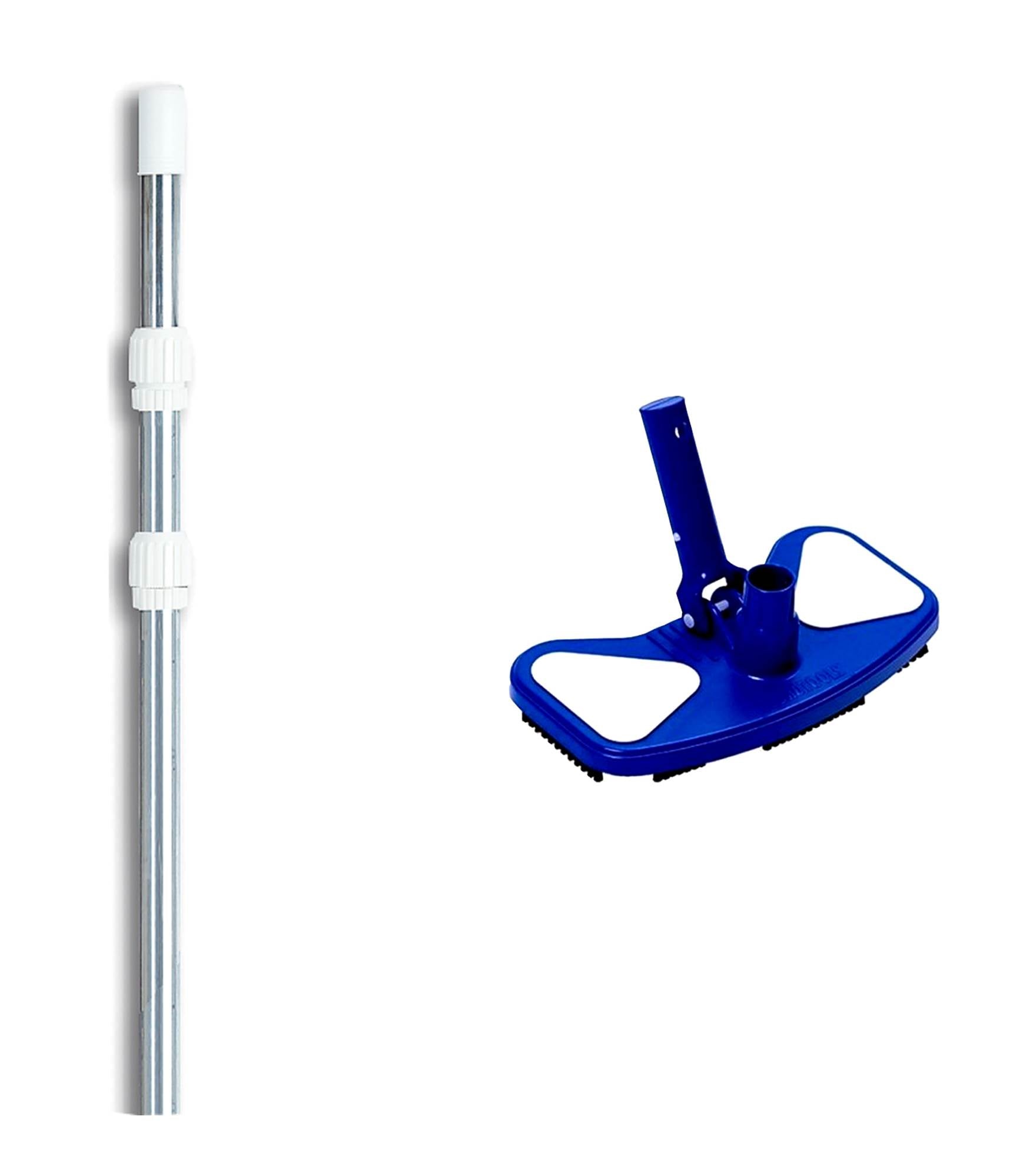 NEW Hydrotools 8130 Swimming Pool Weighted Vacuum Head w/ 4-12' Telescopic Pole