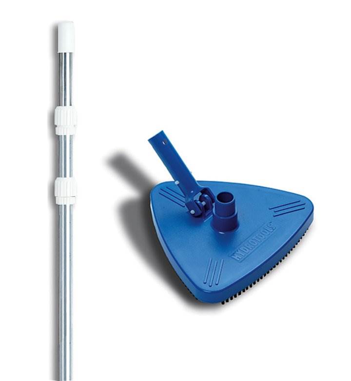 HydroTools 8140 Weighted Swimming Pool Vacuum Head w/ 4-12' Telescopic Pole