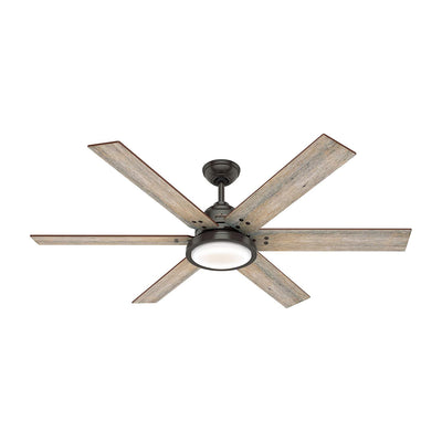 Hunter Fan Company Warrant 60-inch Ceiling Fan with LED Light, Noble Bronze
