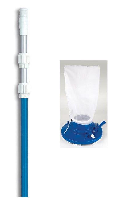 Hydrotools Venturi 8170 13" Pool Vacuum Head Leaf Bag w/ 7-21' Telescopic Pole