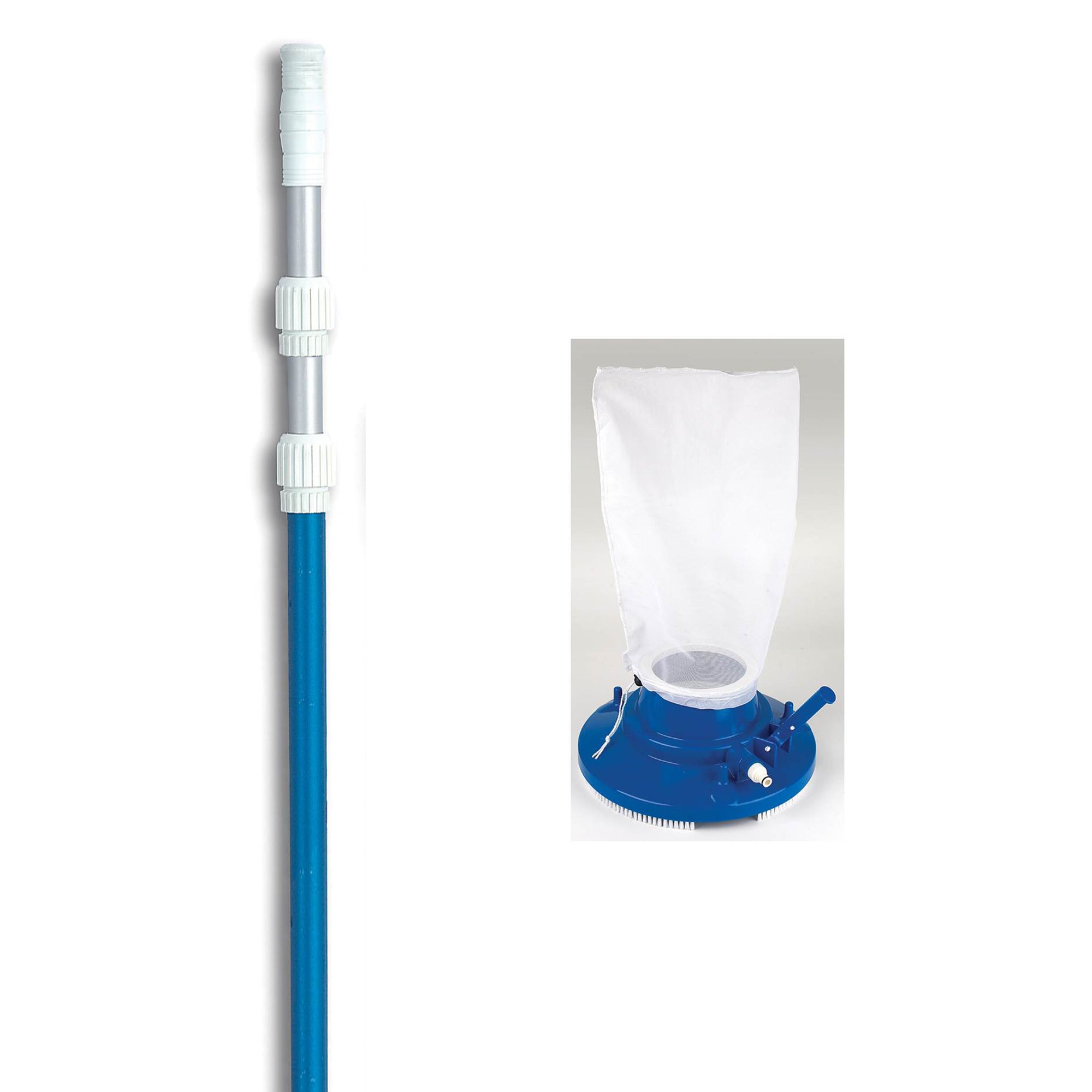 Hydrotools Venturi 8170 13" Pool Vacuum Head Leaf Bag w/ 5-15' Telescopic Pole