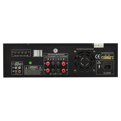 Pyle Pro 200 Watt Home Amp + 4 VM Audio Outdoor Speakers | PT260A + 2 x SR-WOD4