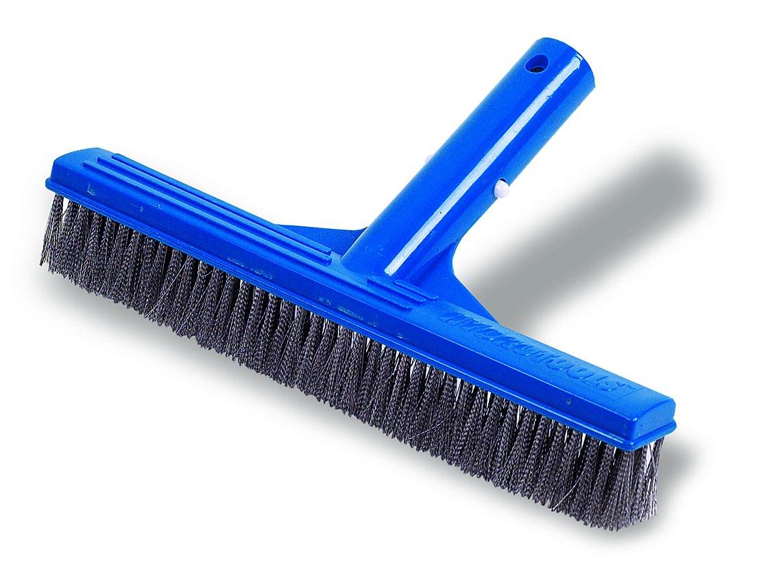 HydroTools 8240 10" Concrete Swimming Pool Steel Brush w/ 5-15' Telescopic Pole