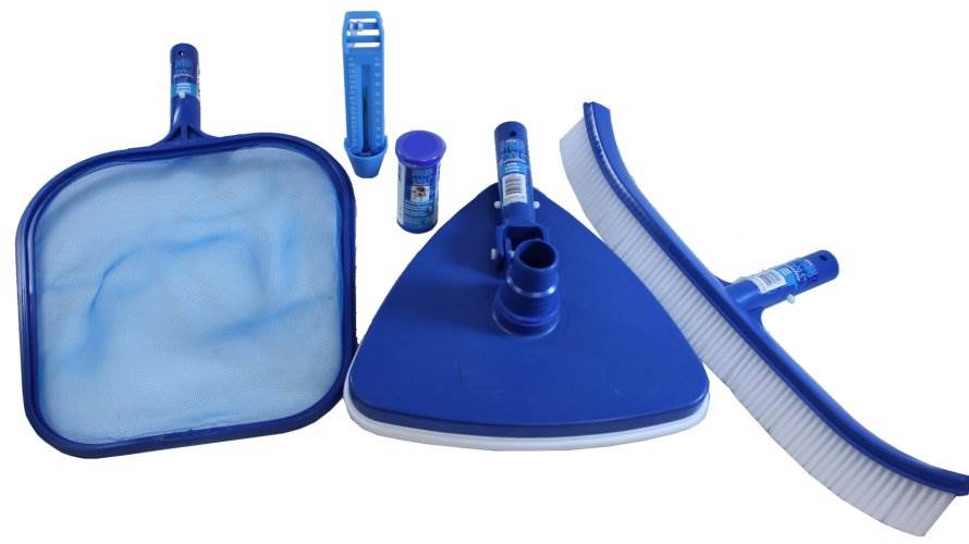 HydroTools 8611 Premium Pool Maintenance Kit + Strips w/ 5-15' Telescopic Pole