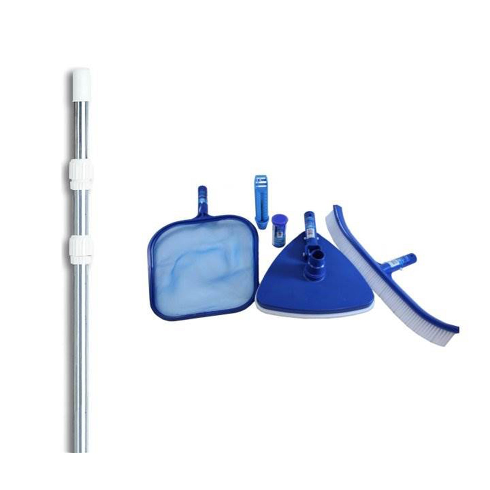 HydroTools 8611 Premium Pool Maintenance Kit + Strips w/ 4-12' Telescopic Pole