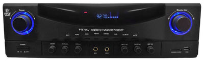 VM Audio Shaker 8" 5.1 In Wall Surround Sound Theater System + Pyle PT570AU Amp