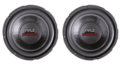 2) Pyle PLPW6D 6" 1200W Car Subwoofers Subs, R1002 200W 2-Channel Amp, & Amp Kit - VMInnovations