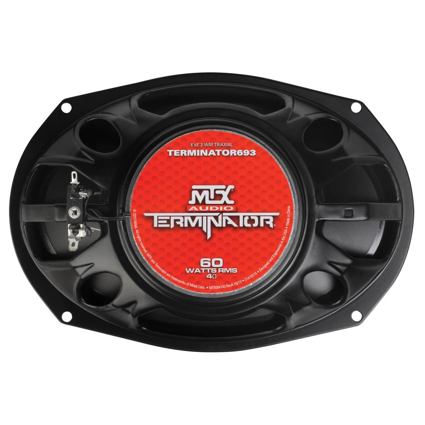 MTX Terminator 693 6x9 In 120W 2 Way Coaxial Car Audio Speakers Pair (Open Box)