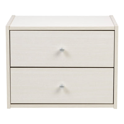 IRIS Tachi Series Wood Stacking Storage Drawer Box Cabinet Cube, White (Used)