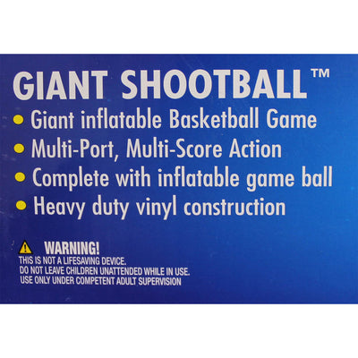 Swimline 36in Basketball Hoop Shootball Inflatable Pool Toy w/ Electric Air Pump - VMInnovations