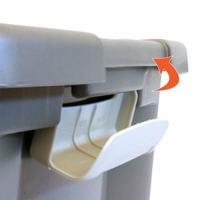 Sterilite 19378606 50 Quart Clear Base Latching Shelf Storage Tote Box, 6 Pack
