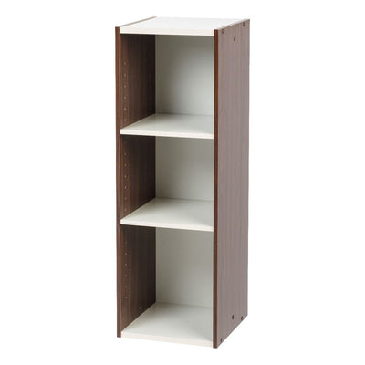 IRIS USA 596308 Adjustable Stackable Shelf Organizer, Walnut Brown (Open Box)