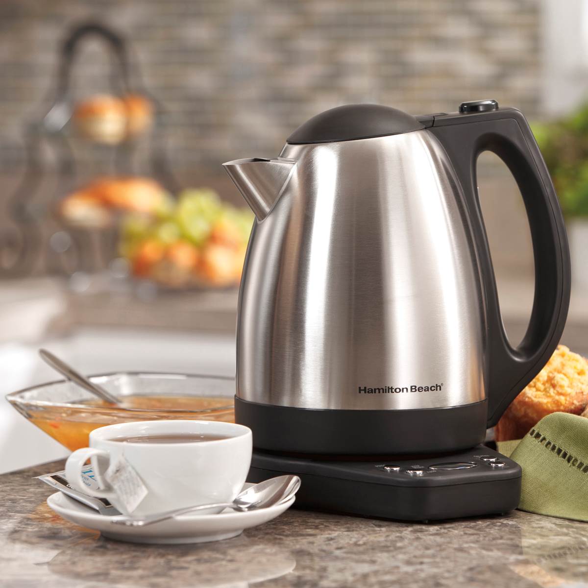Hamilton Beach 1500W S/S Digital Programmable Electric Kettle 1.7L (Open Box)