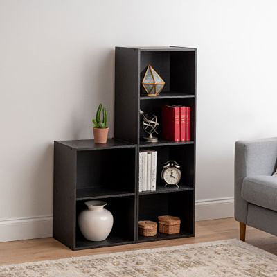 IRIS 4 Tier Tall Freestanding Wood Storage Bookshelf Shelf Shelving Unit (Used)