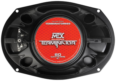 MTX TERMINATOR693 6x9" 90W + TERMINATOR653 6.5" 90W 3 Way Car Coaxial Speakers