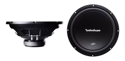 2) Rockford Fosgate R1S4-12 12" 600W Subwoofers + 2) 12" Single Sealed Sub Box