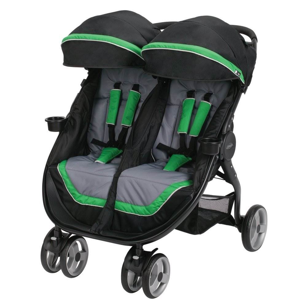 Graco FastAction Fold Duo Click Connect Double Stroller - Fern | 1914287
