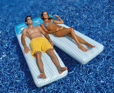 NEW Swimline 90602 Pool Fun Inflatable Shorts Double Lounger w/ 12 Volt Air Pump