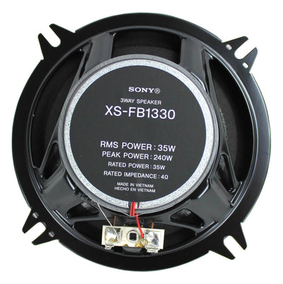 Sony XS-FB1330 5.25" 240 Watt Car Audio Stereo Speakers, Pair (Open Box)