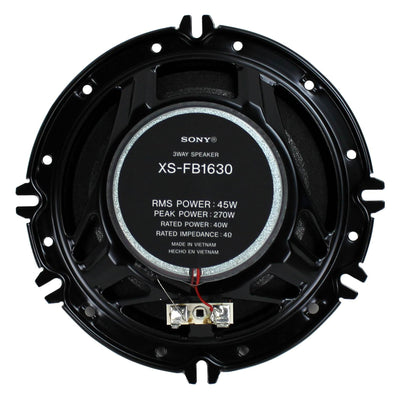 Sony XS-FB1630 6.5" 270 Watt 3-Way Car Audio Speakers Stereo XSFB1630 - VMInnovations