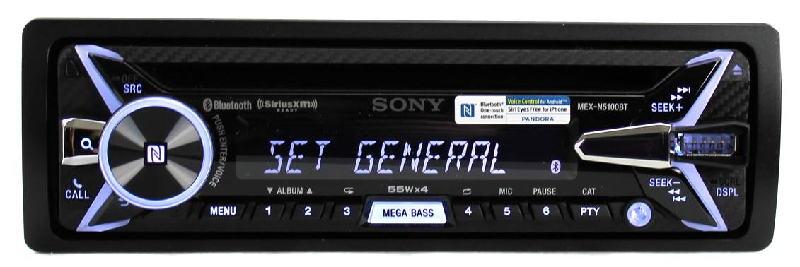 Sony MEX-N5100BT CD/MP3 USB/AUX Car Audio Bluetooth Receiver MEXN5100BT
