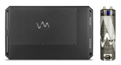 VM Audio ECD2500.1 1 Ohm Class D Amp Digital Monoblock Amplifier + Capacitor