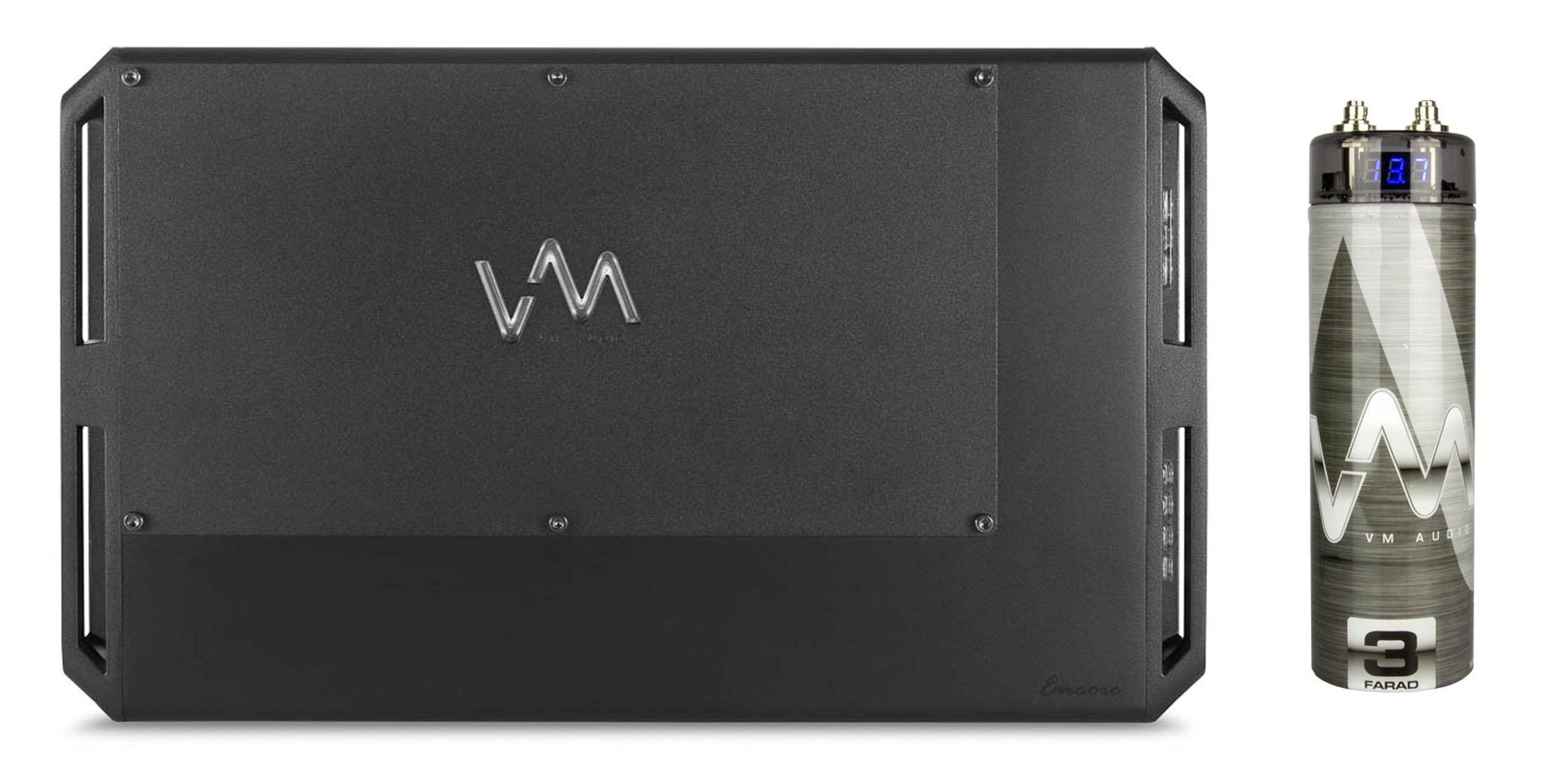 VM Audio ECD3300.1 Encore 3300W 1 Ohm Class D Amp Mono Amplifier + Capacitor