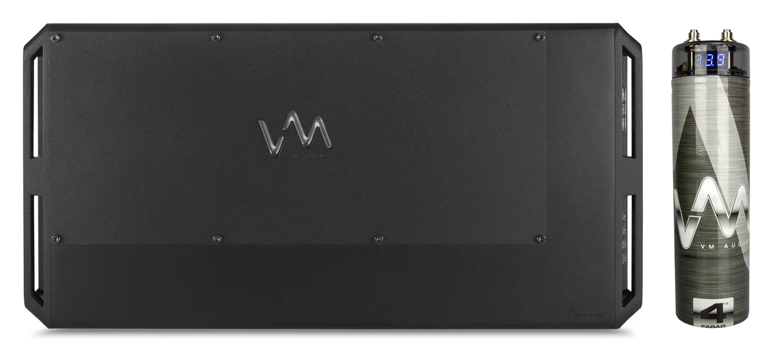 VM Audio ECD4200.1 4200W 1 Ohm Digital Amp Mono Class D Amplifier + Capacitor