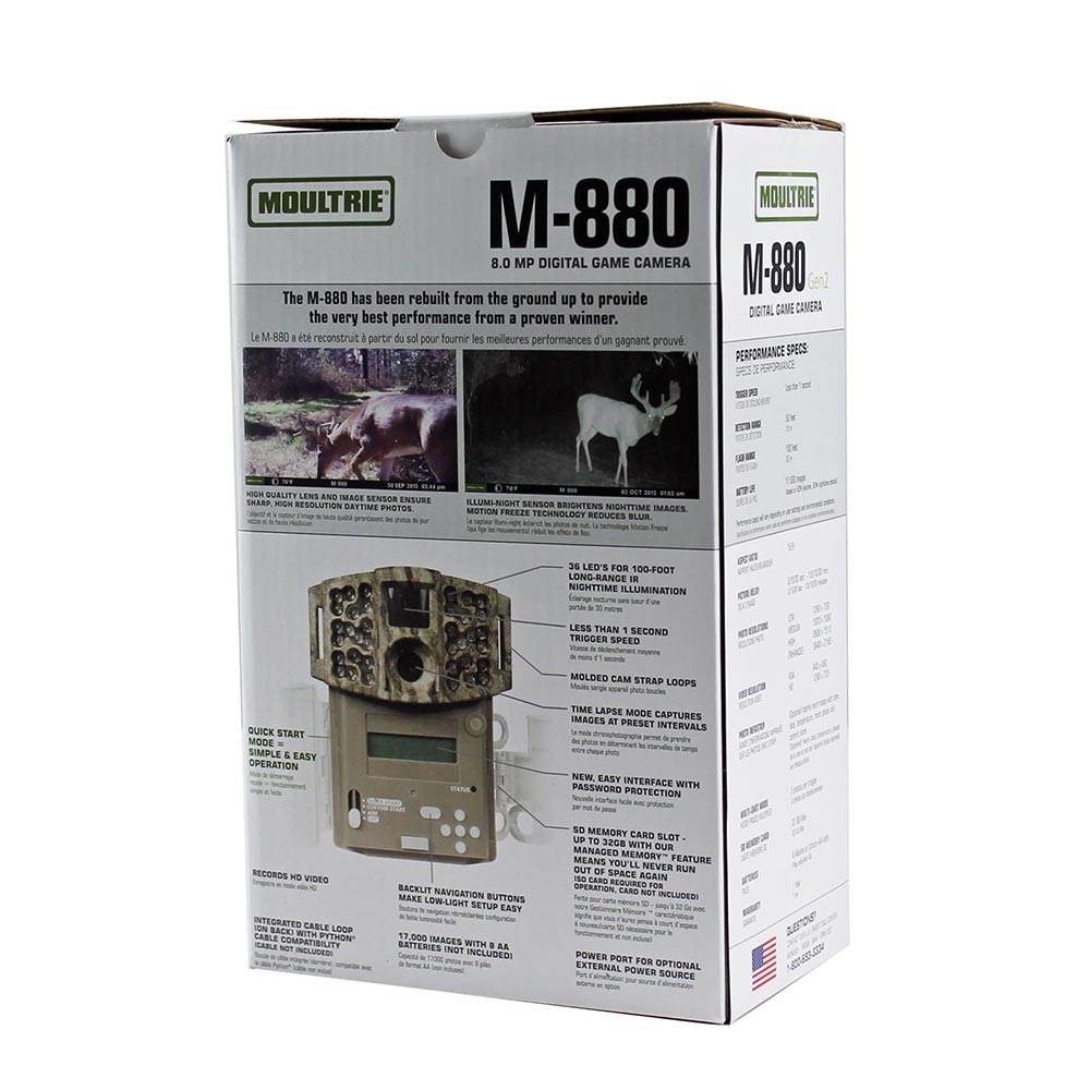 MOULTRIE Game Spy Gen2 Low Glow Infrared Digital Trail Camera | 8 MP (Open Box)