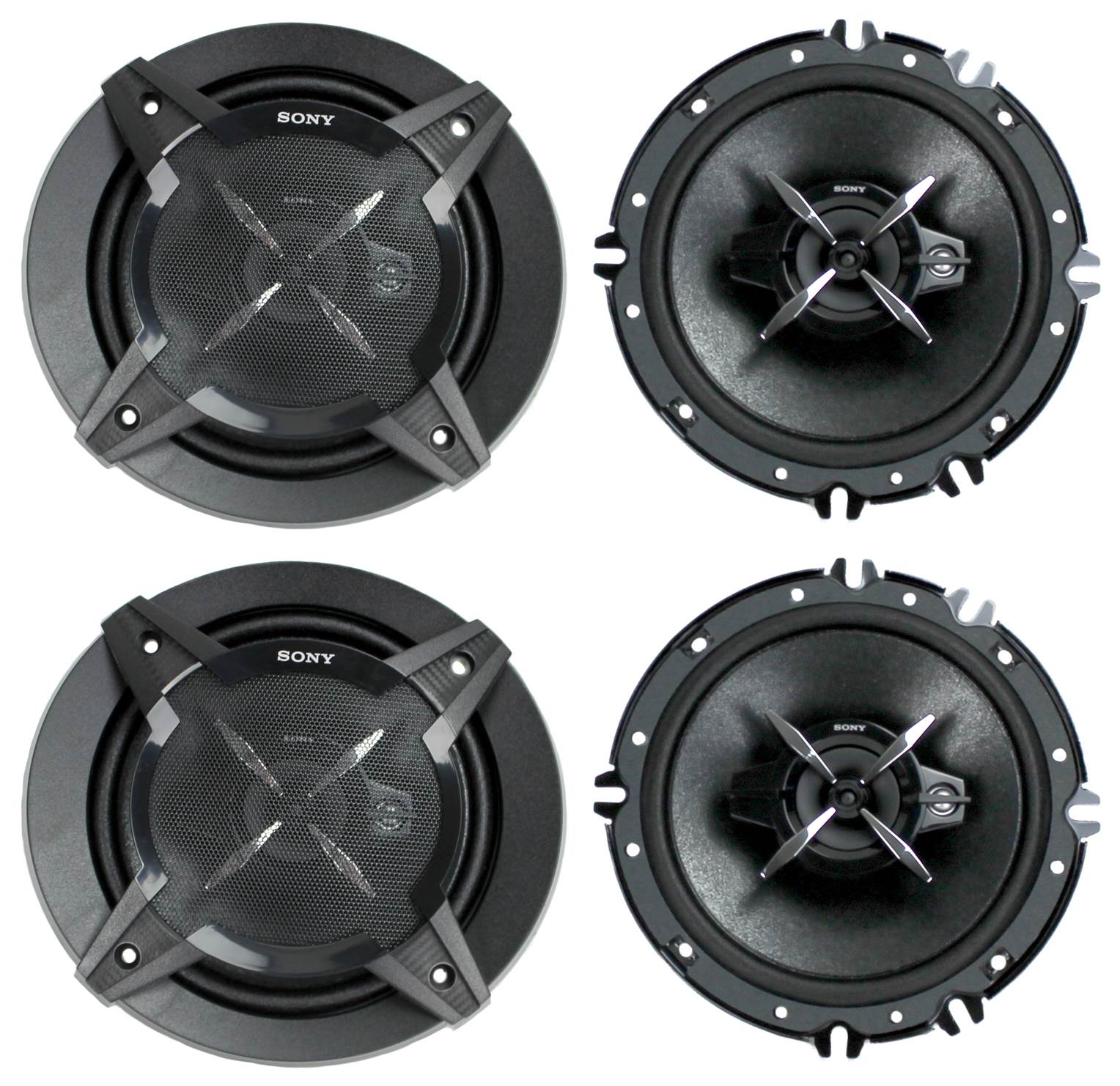 Sony XS-FB1630 6.5" 540 Watt 3-Way Car Audio Speakers Stereo XSFB1630 - VMInnovations