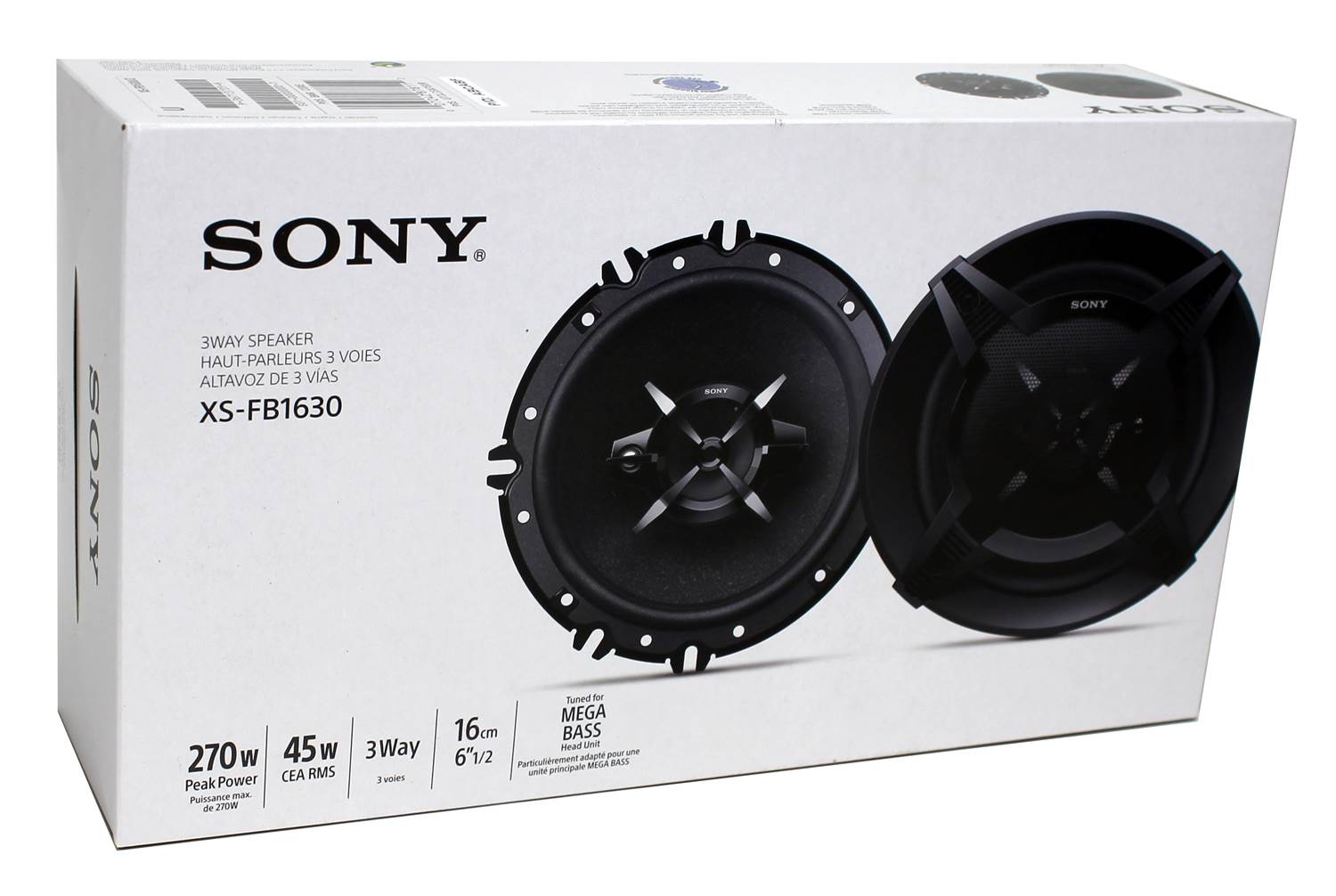 Sony XS-FB1630 6.5" 540 Watt 3-Way Car Audio Speakers Stereo XSFB1630 - VMInnovations
