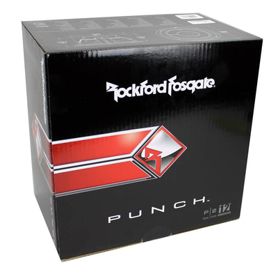2) Rockford Fosgate P2D2-12 12" 1600W 2-Ohm Punch Subs + Class D Amp + Wiring