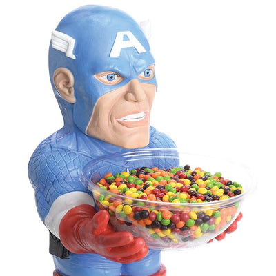 Rubies Marvel Captain America Candy Bowl Holder Halloween | 35673 - Open Box