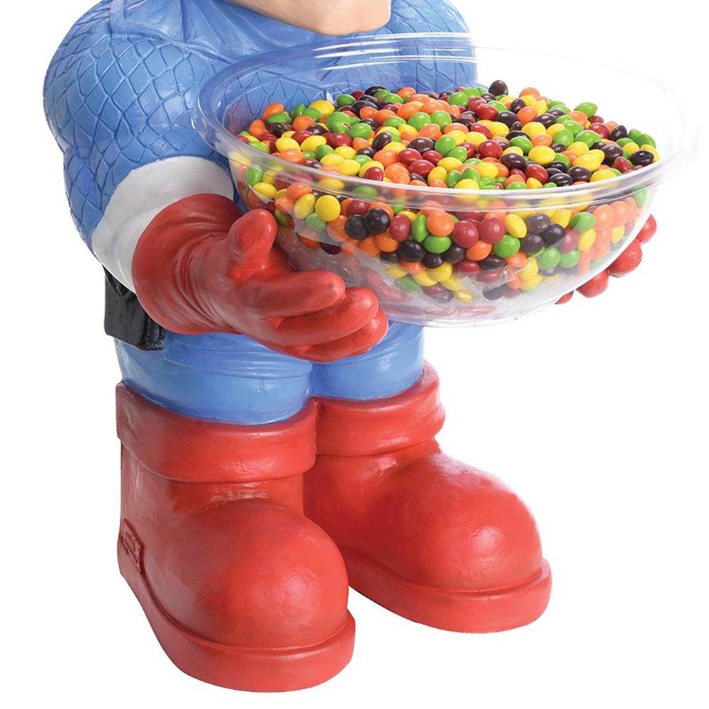 Rubies Marvel Captain America Candy Bowl Holder Halloween | 35673 - Open Box