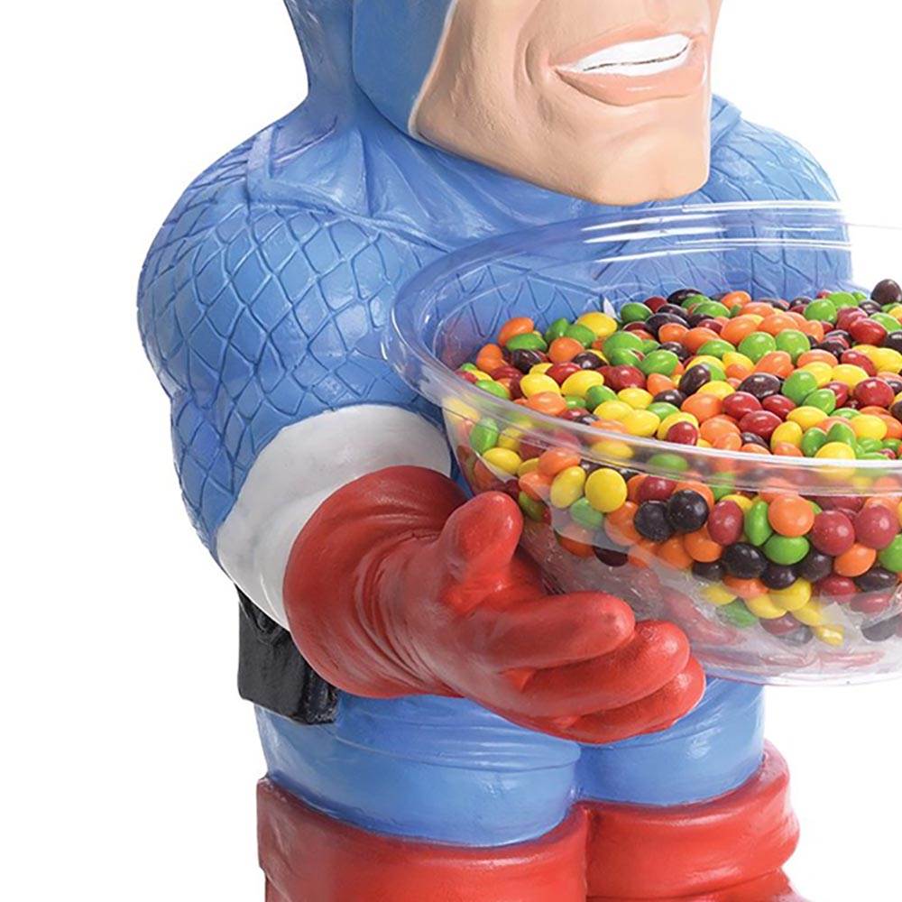 Rubies Marvel Captain America Candy Bowl Holder Halloween | 35673 - Open Box