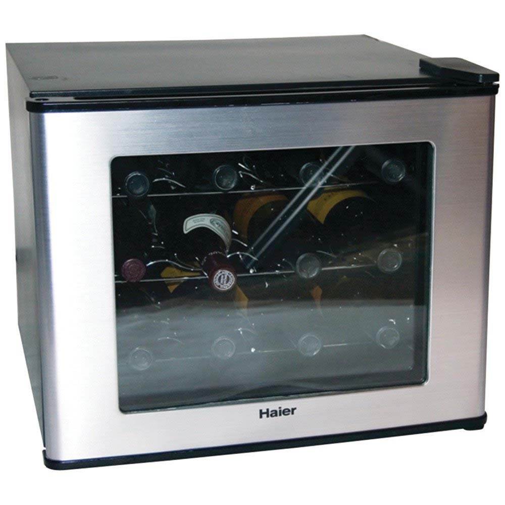 Haier HVTM12BSS 12-Bottle ThermoElectric Wine Cellar Fridge Stainless (Open Box)