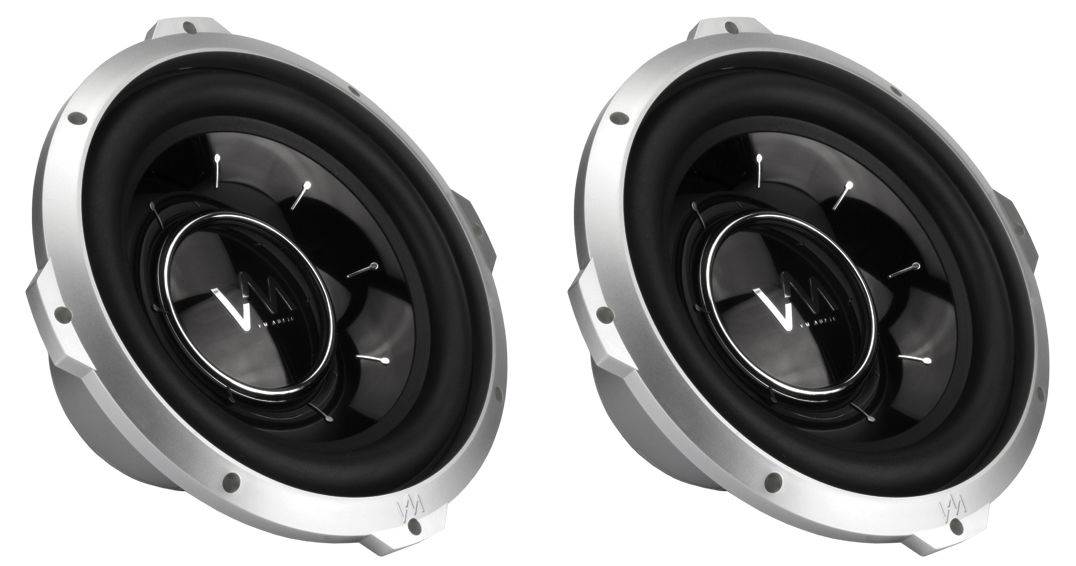 2) VM Audio SRW12 12" Subwoofers + SRA2200.1 2200W Mono Amplifier + Wiring Kit